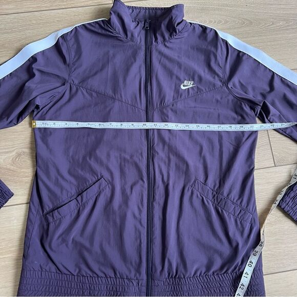 Nike Full Zip Purple Windbreaker Jacket Lightweight Athletic Coat Size Large - Picture 6 of 9